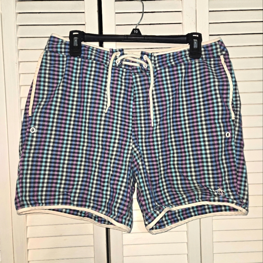 Original Penguin Men's 33 Swim Trunks Summer Pool Beach